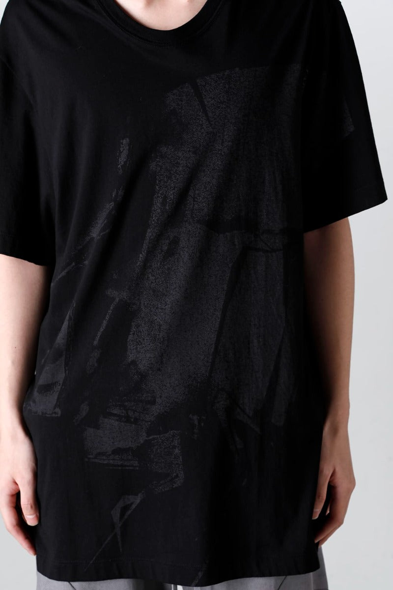 Printed Regular T-shirt Black