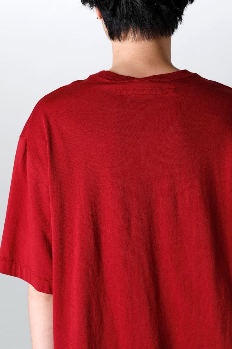 プリント レギュラー Tシャツ レッド