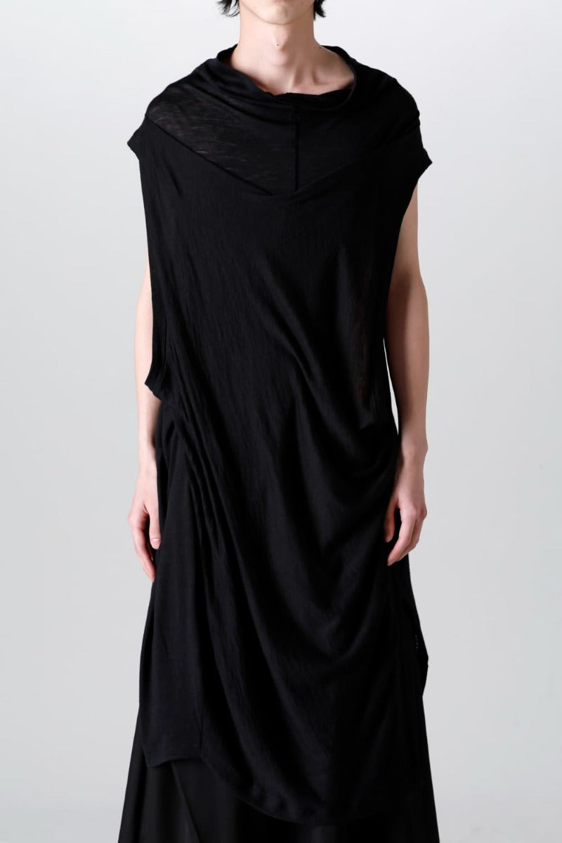 Venus Sleeveless Cutsewn Black