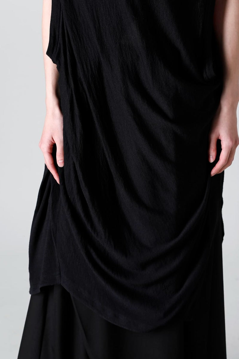 Venus Sleeveless Cutsewn Black