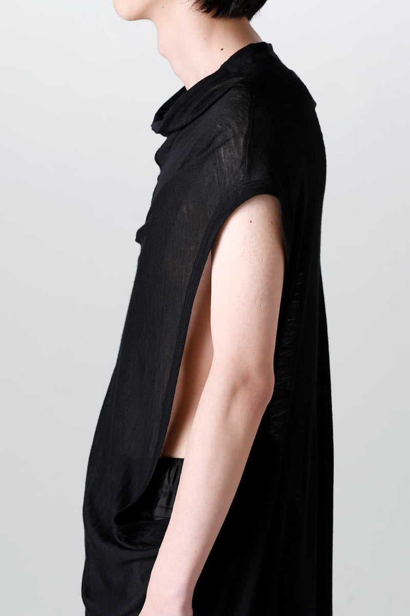 Venus Sleeveless Cutsewn Black