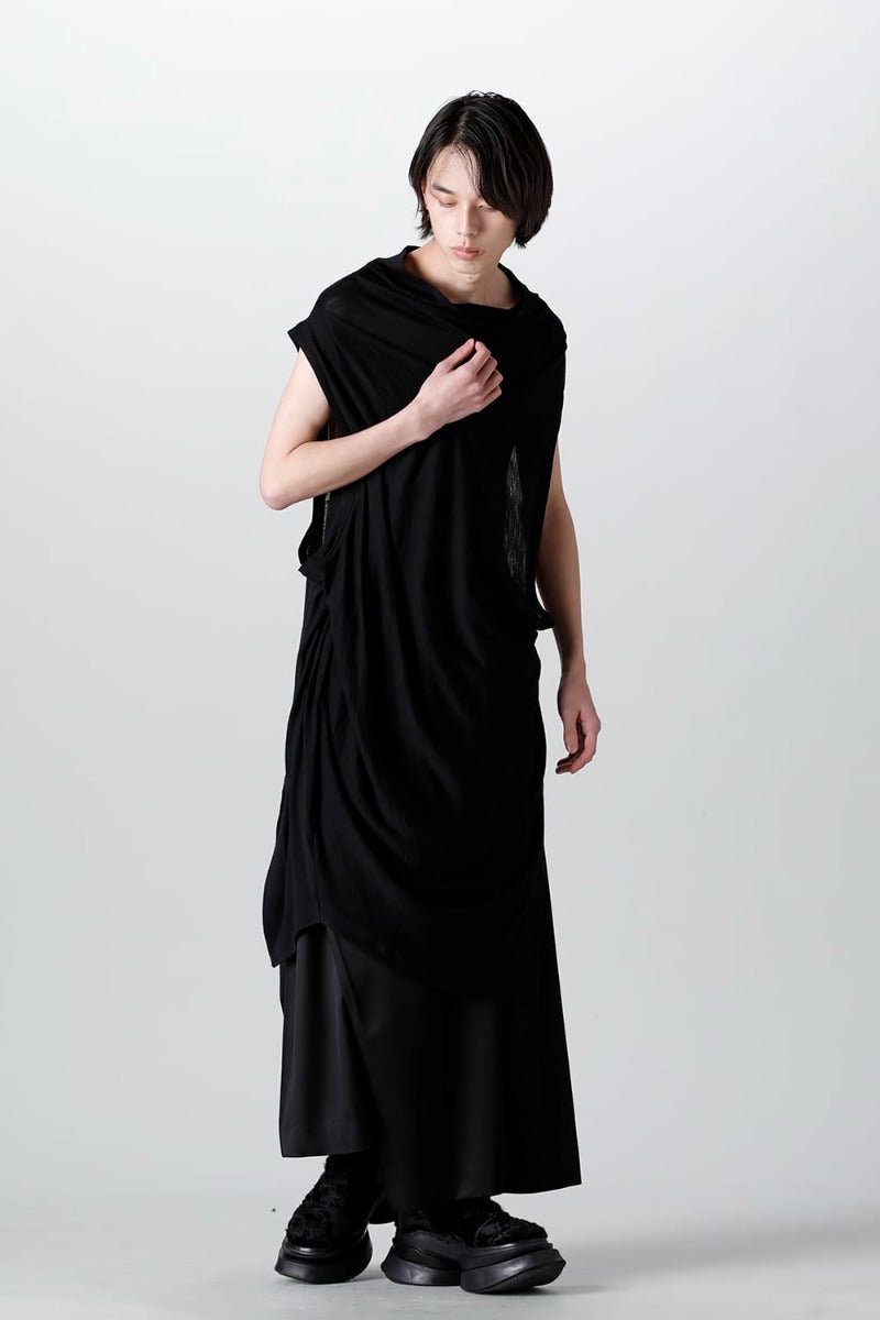 Venus Sleeveless Cutsewn Black