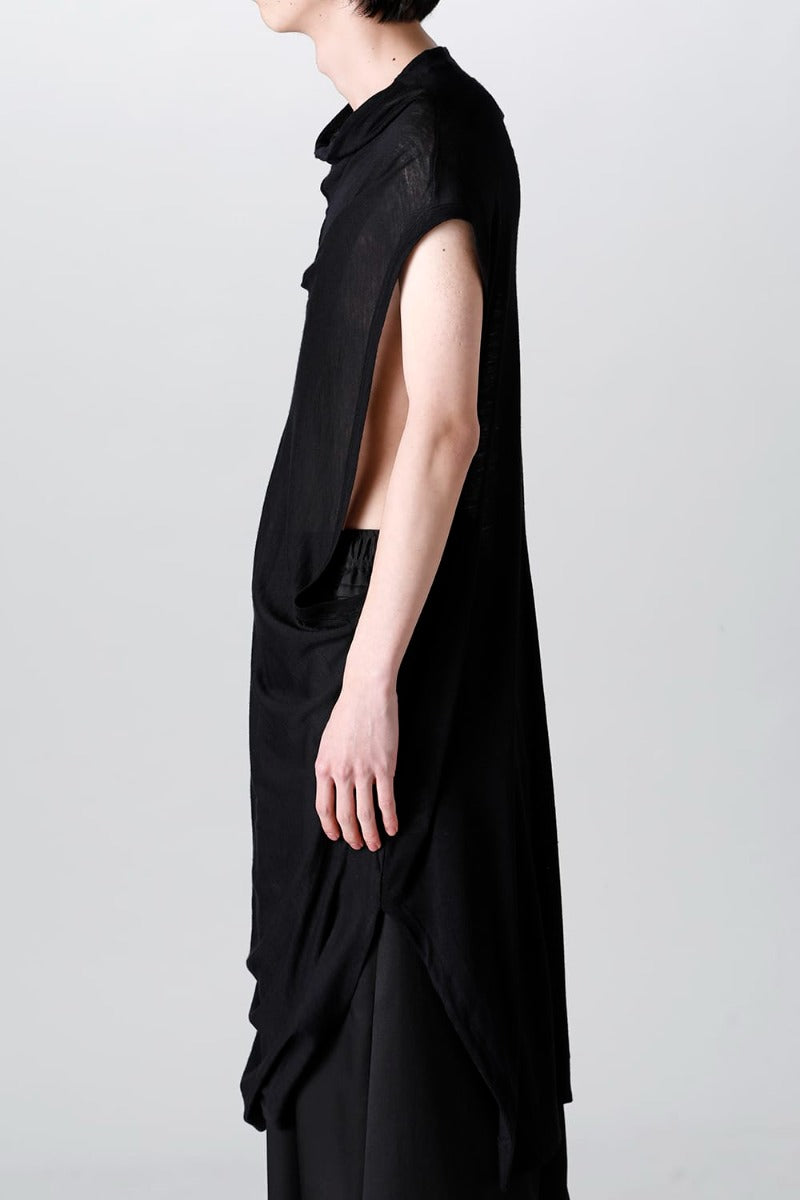 Venus Sleeveless Cutsewn Black