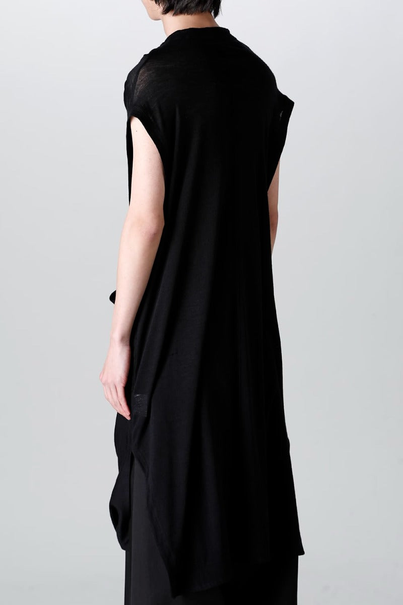 Venus Sleeveless Cutsewn Black