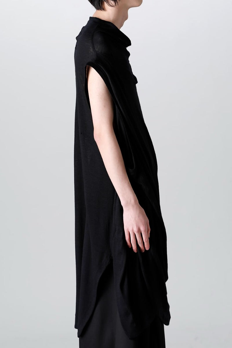 Venus Sleeveless Cutsewn Black