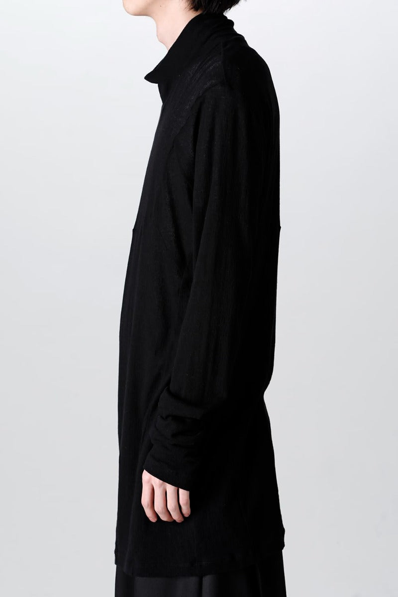 Seamed High Neck Cutsewn