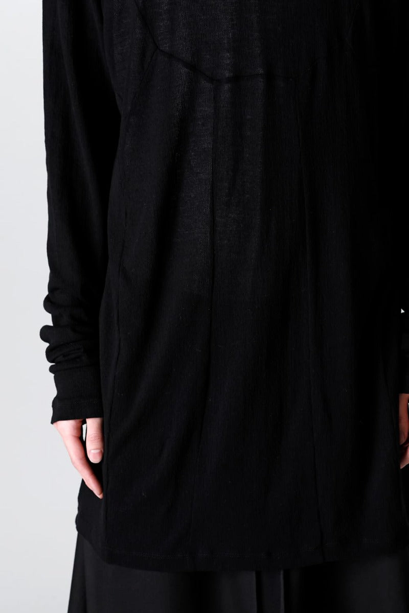 Seamed High Neck Cutsewn