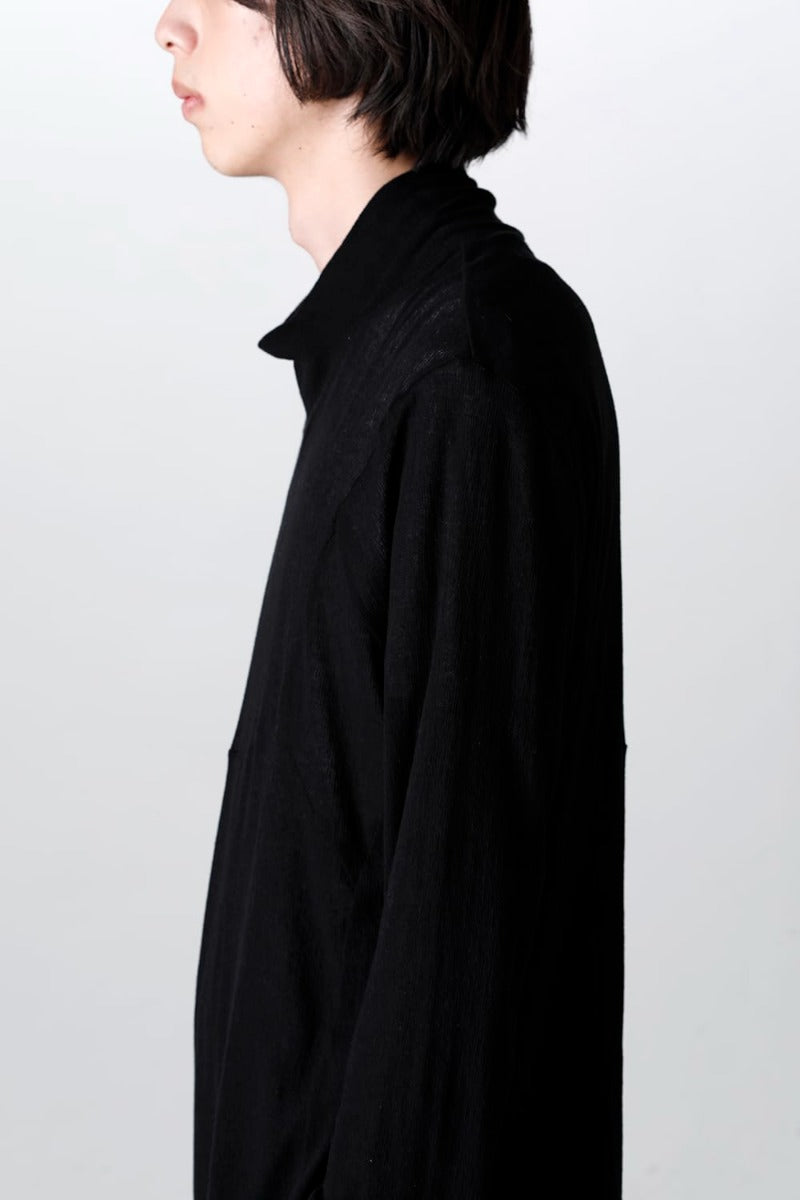 Seamed High Neck Cutsewn