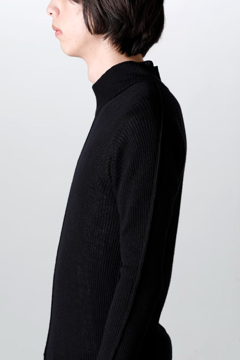 Wool Viscose High Neck Knit