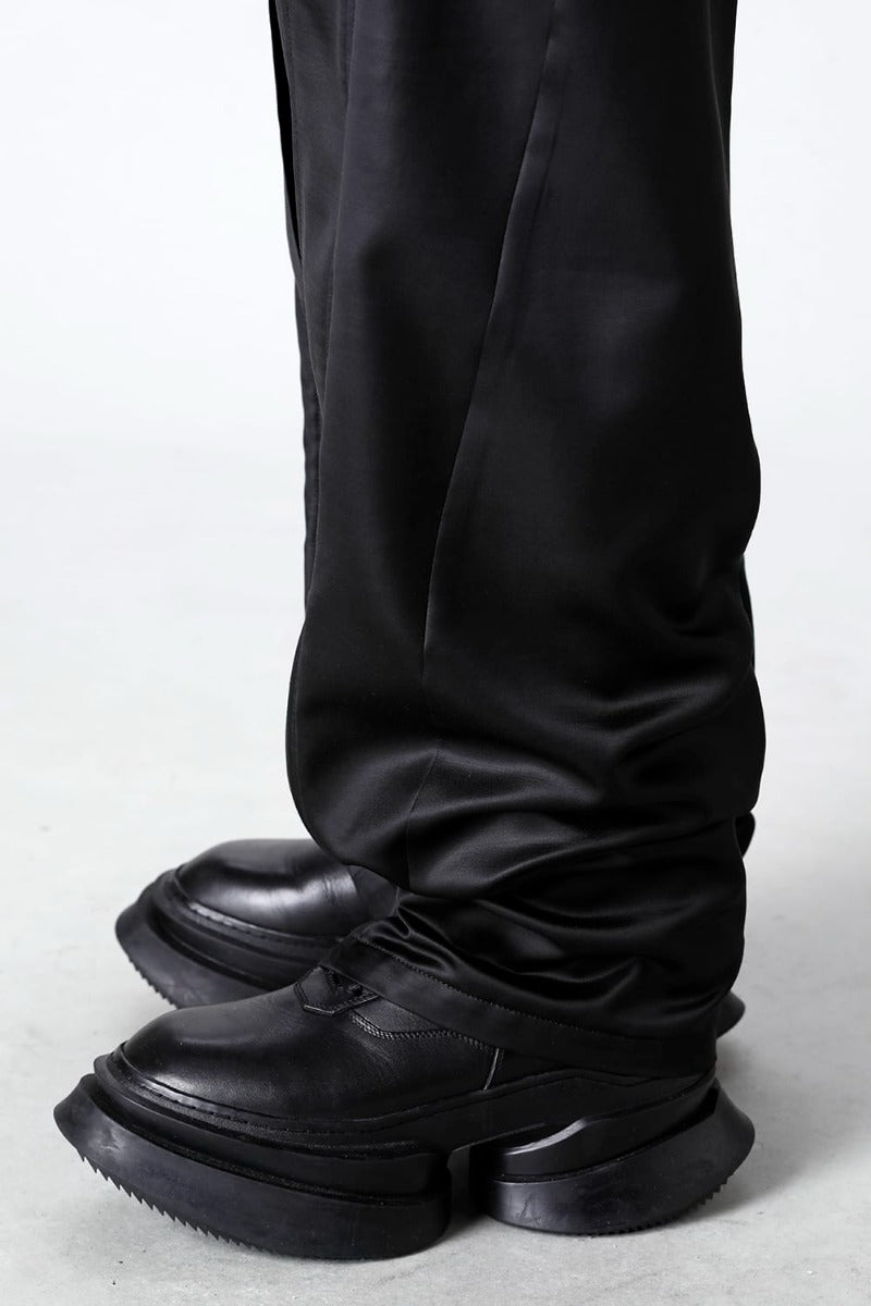 Cupro/Wool Satin Wide Pants