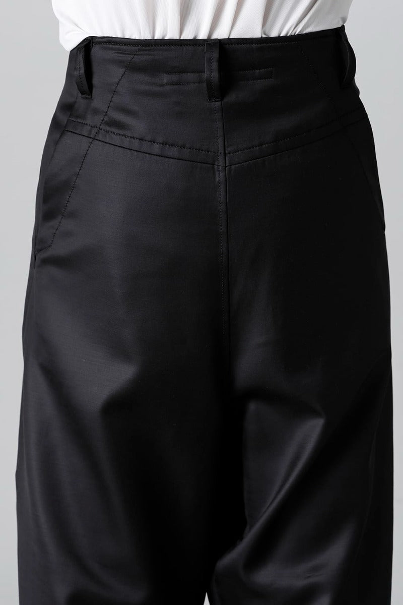 Cupro/Wool Satin Wide Pants