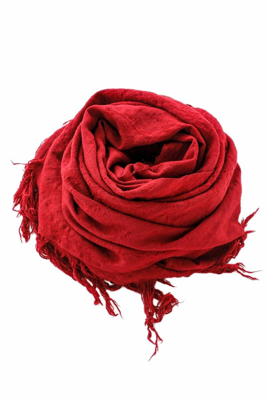 Wool Shrink Big Stole Red