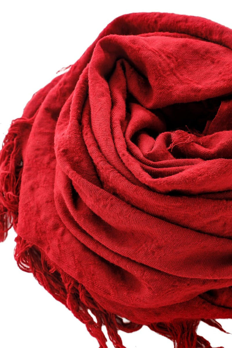 Wool Shrink Big Stole Red