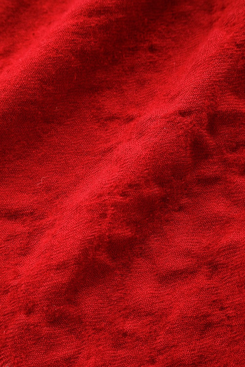 Wool Shrink Big Stole Red