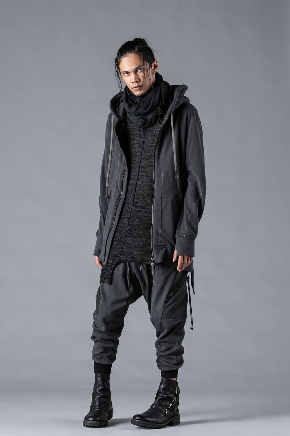 Untwisted Fleece-Lined Hooded Jacket