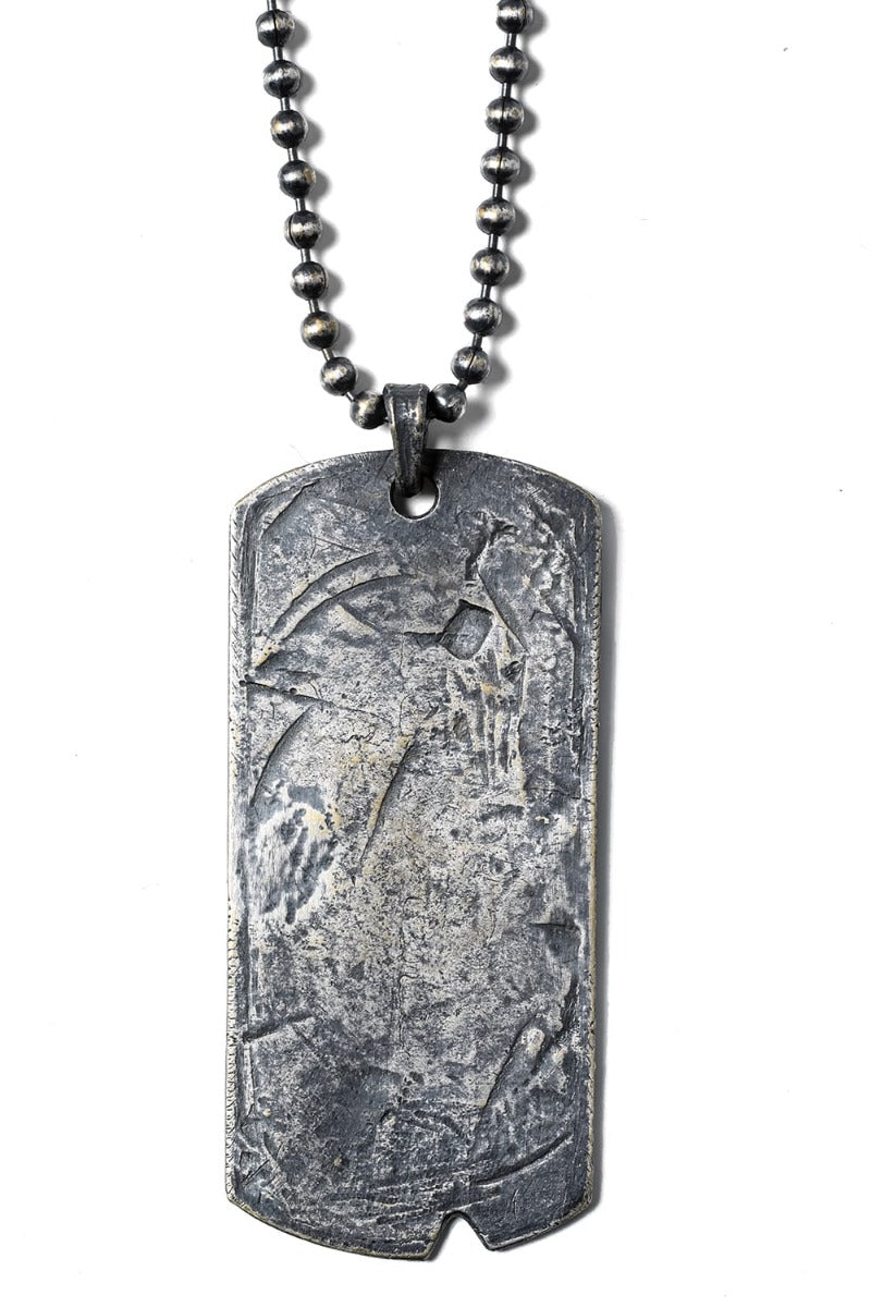 ドッグタグ ネックレス シルバー