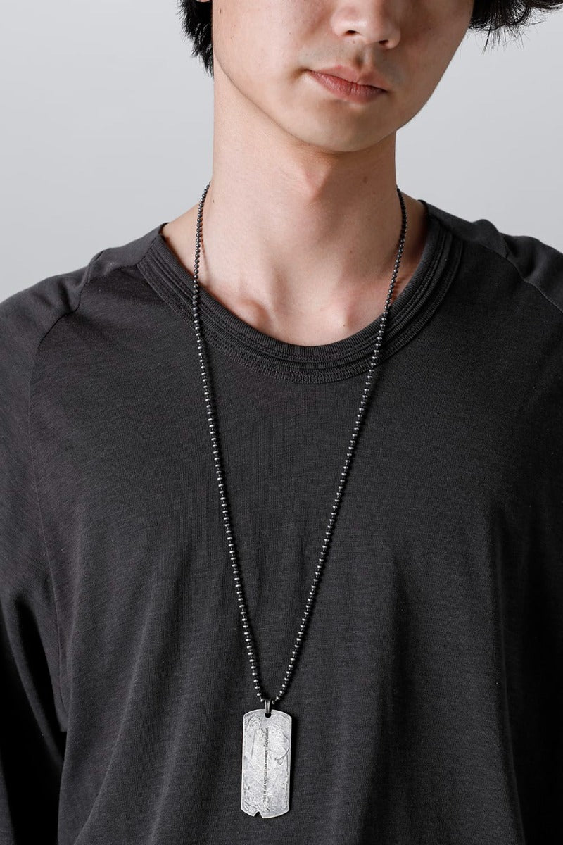 ドッグタグ ネックレス シルバー