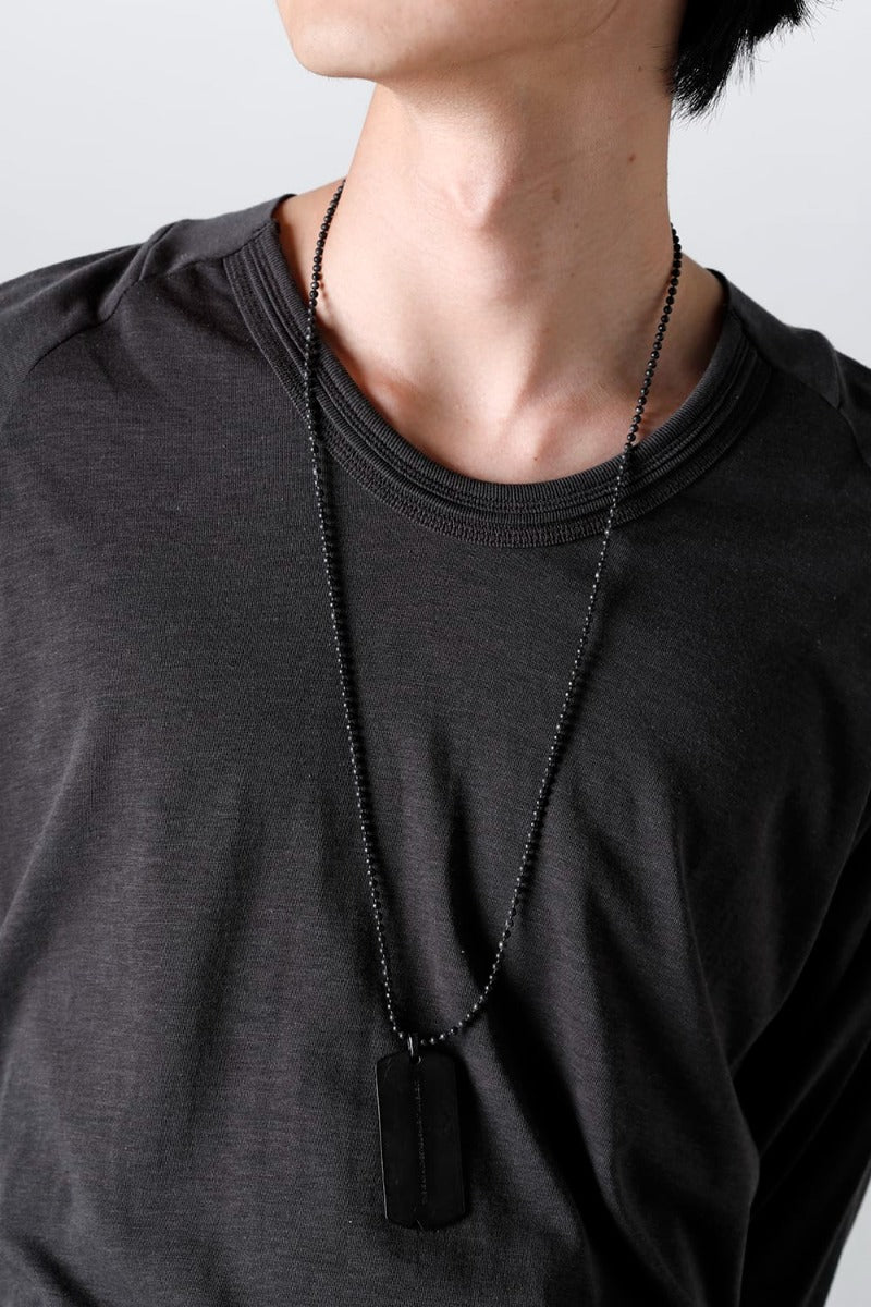 Dog Tag Necklace Black