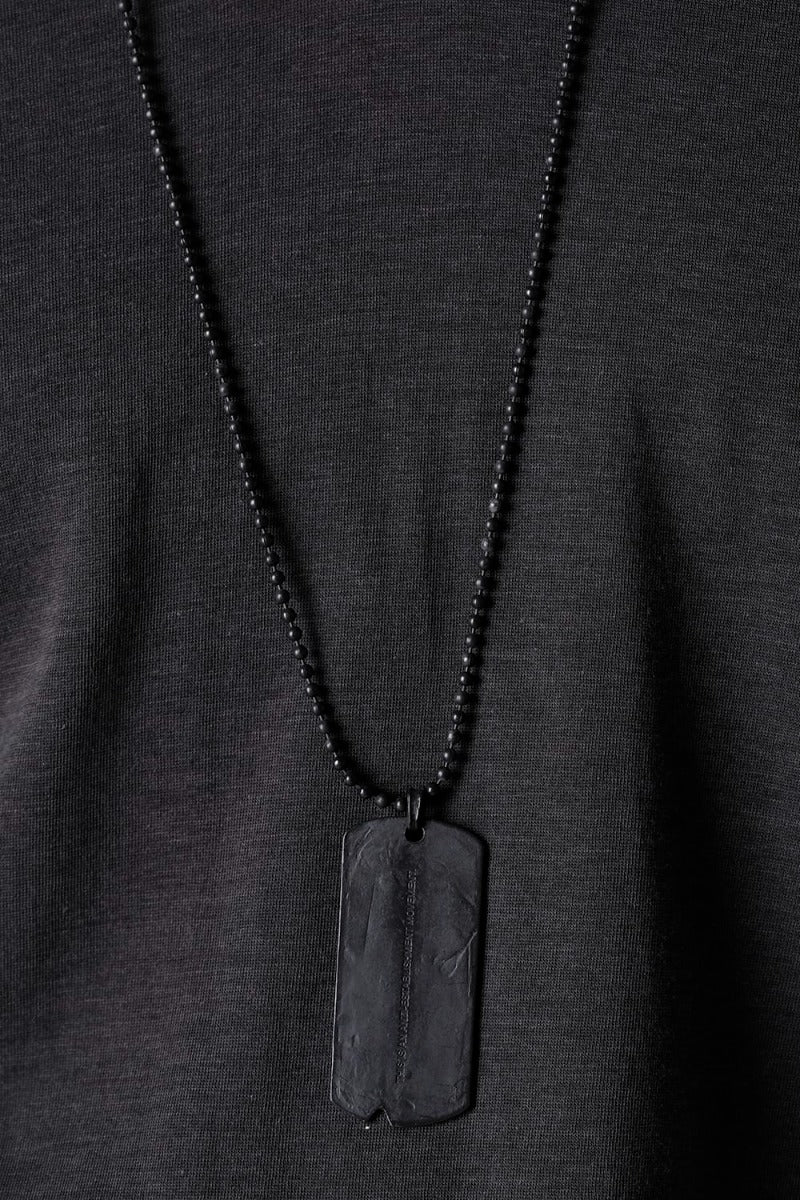 Dog Tag Necklace Black