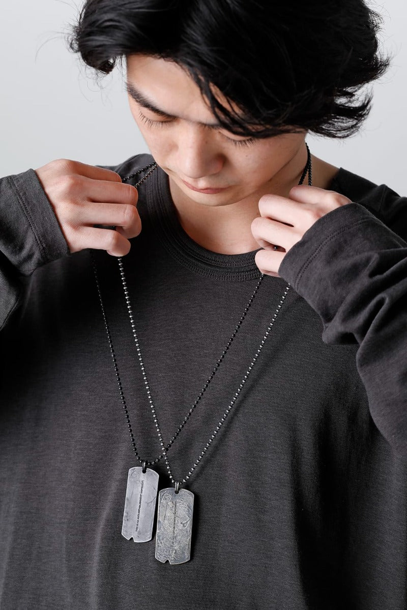 Dog Tag Necklace Black