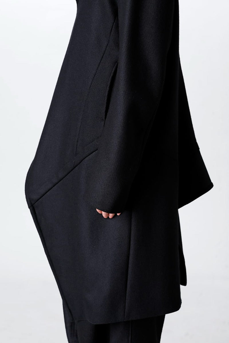 Wool/Cashimere Kersey Melton Coat