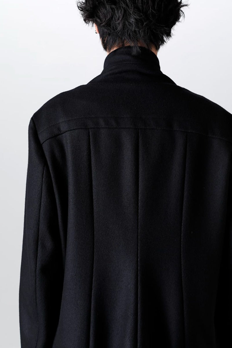 Wool/Cashmere Kersey Melton Coat