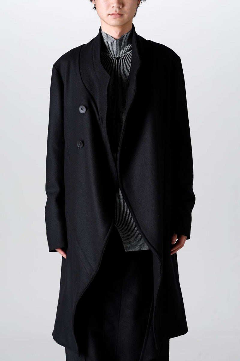 Wool/Cashimere Kersey Melton Coat