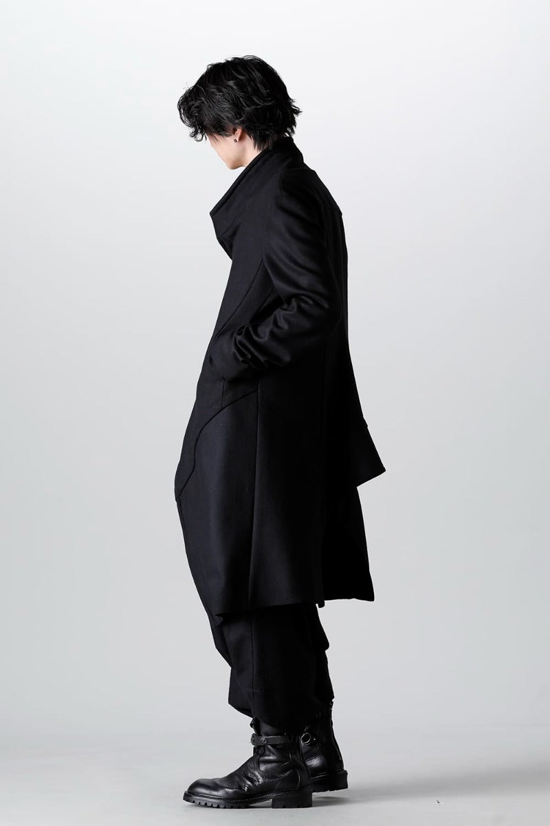 Wool/Cashmere Kersey Melton Coat