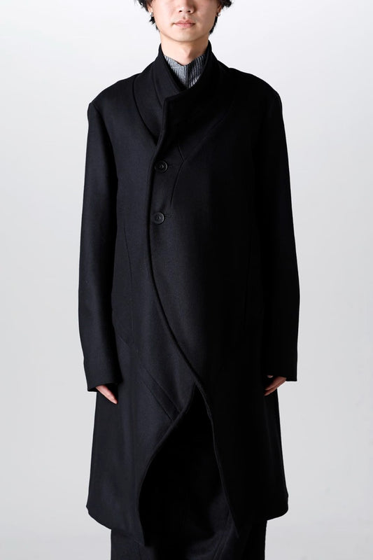 Wool/Cashimere Kersey Melton Coat