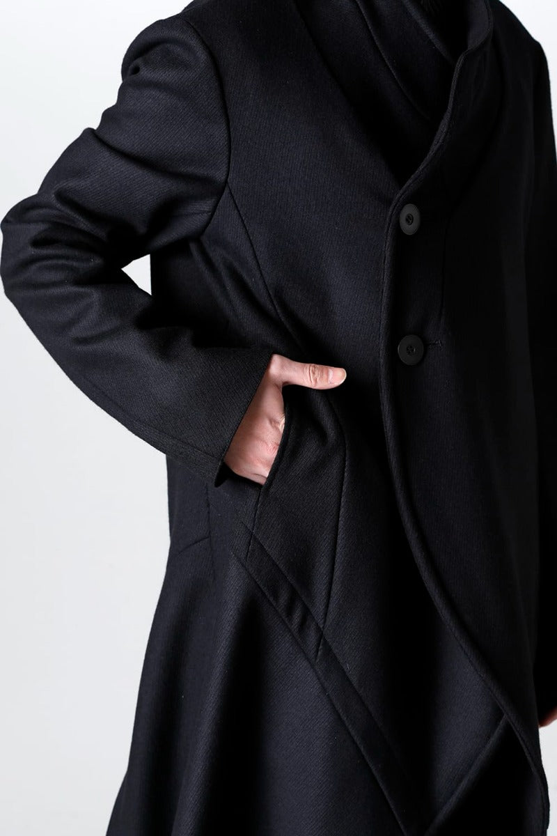 Wool/Cashimere Kersey Melton Coat