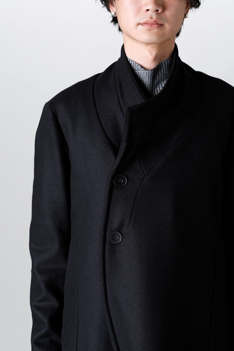 Wool/Cashimere Kersey Melton Coat