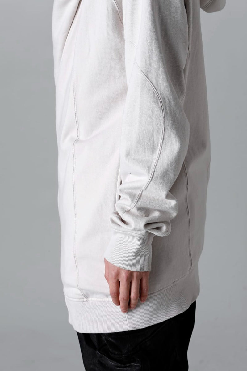 Cotton Sweat Glitch Zip Up Hoodie Plaster