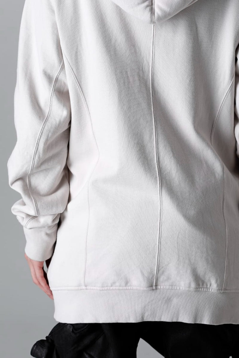 Cotton Sweat Glitch Zip Up Hoodie Plaster