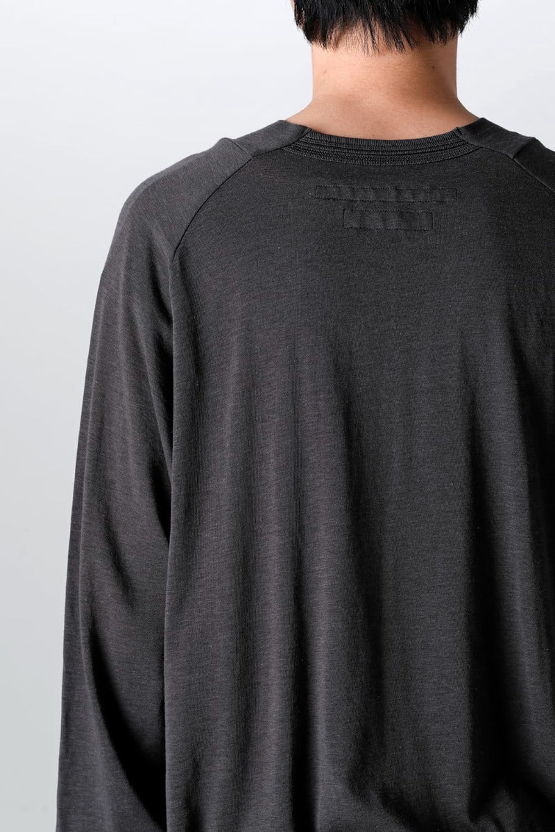 ロングスリーブ カットソー ダーク グレー