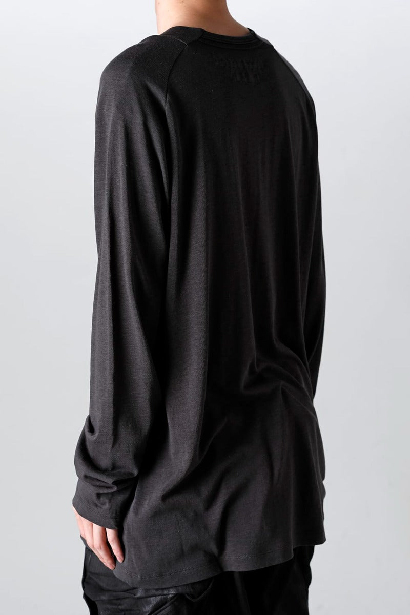 ロングスリーブ カットソー ダーク グレー