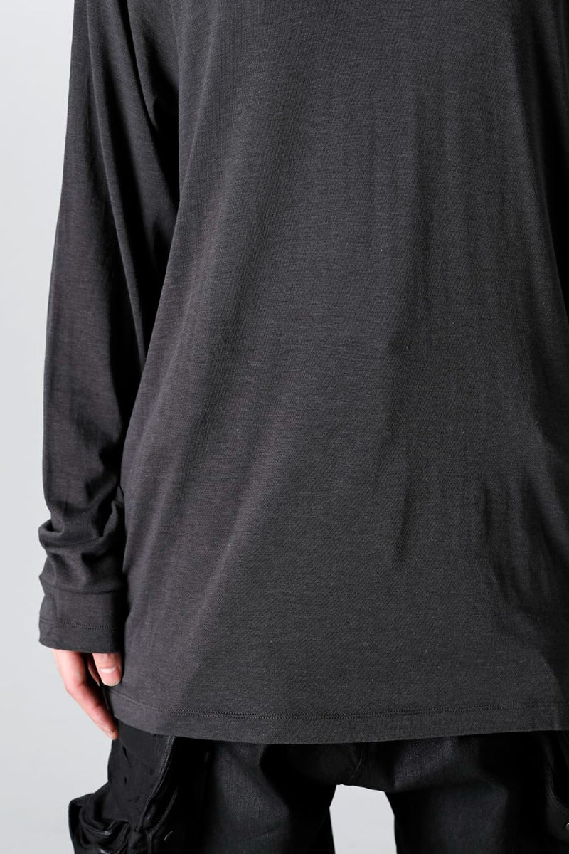 ロングスリーブ カットソー ダーク グレー