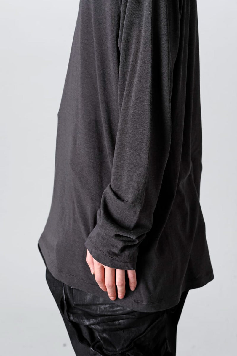 ロングスリーブ カットソー ダーク グレー