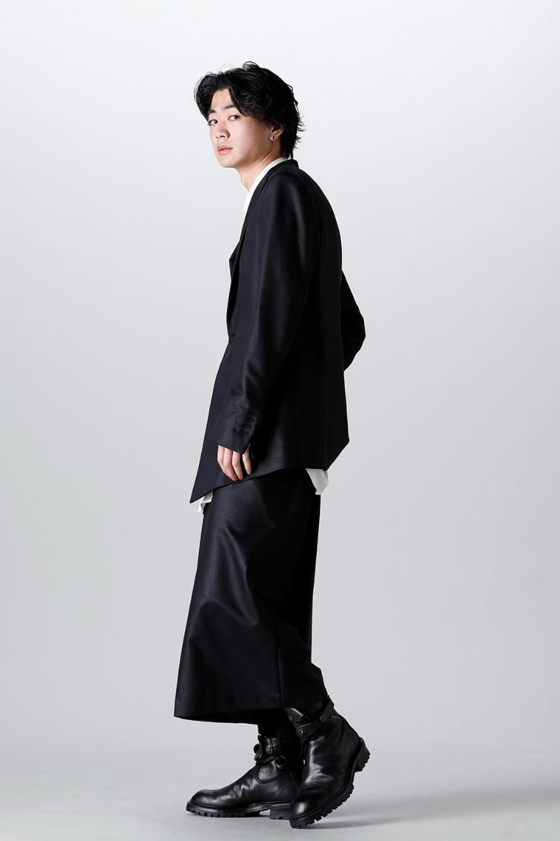 Wool/Nylon Serge Wide Pants