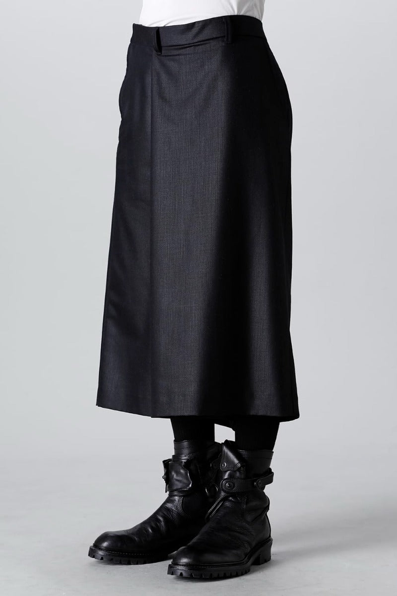 Wool/Nylon Serge Wide Pants