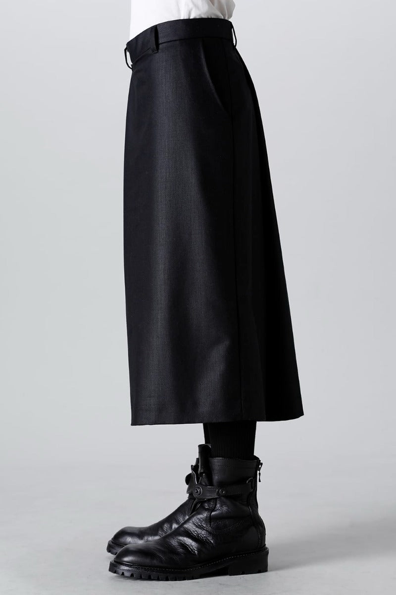 Wool/Nylon Serge Wide Pants