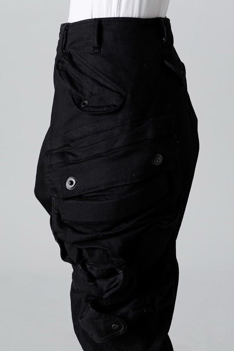 10.5oz Stretch Denim Gas Mask Cargo Pants