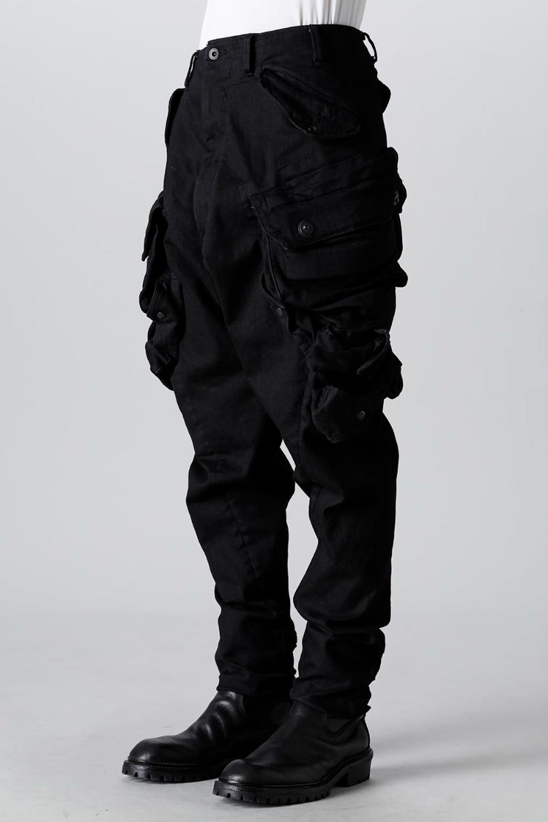 10.5oz Stretch Denim Gas Mask Cargo Pants