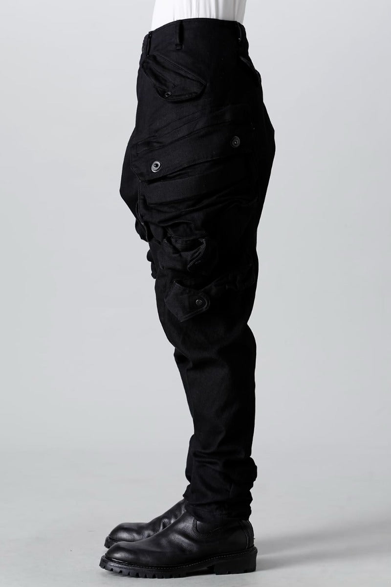 10.5oz Stretch Denim Gas Mask Cargo Pants