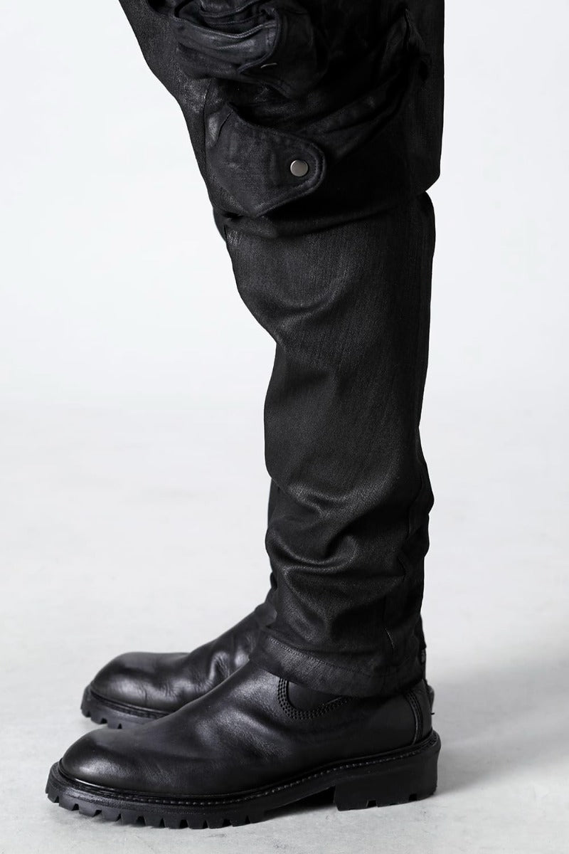 10.5oz Stretch Denim Coated Gas Mask Cargo Pants