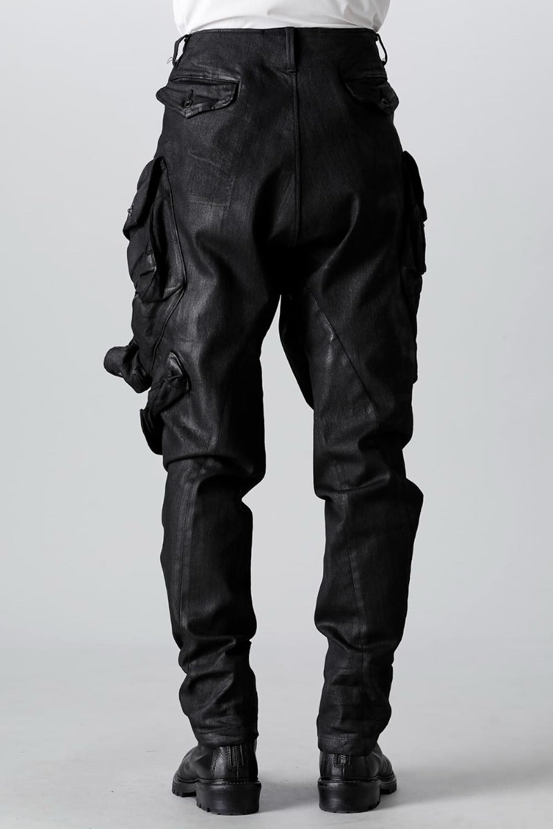 10.5oz Stretch Denim Coated Gas Mask Cargo Pants