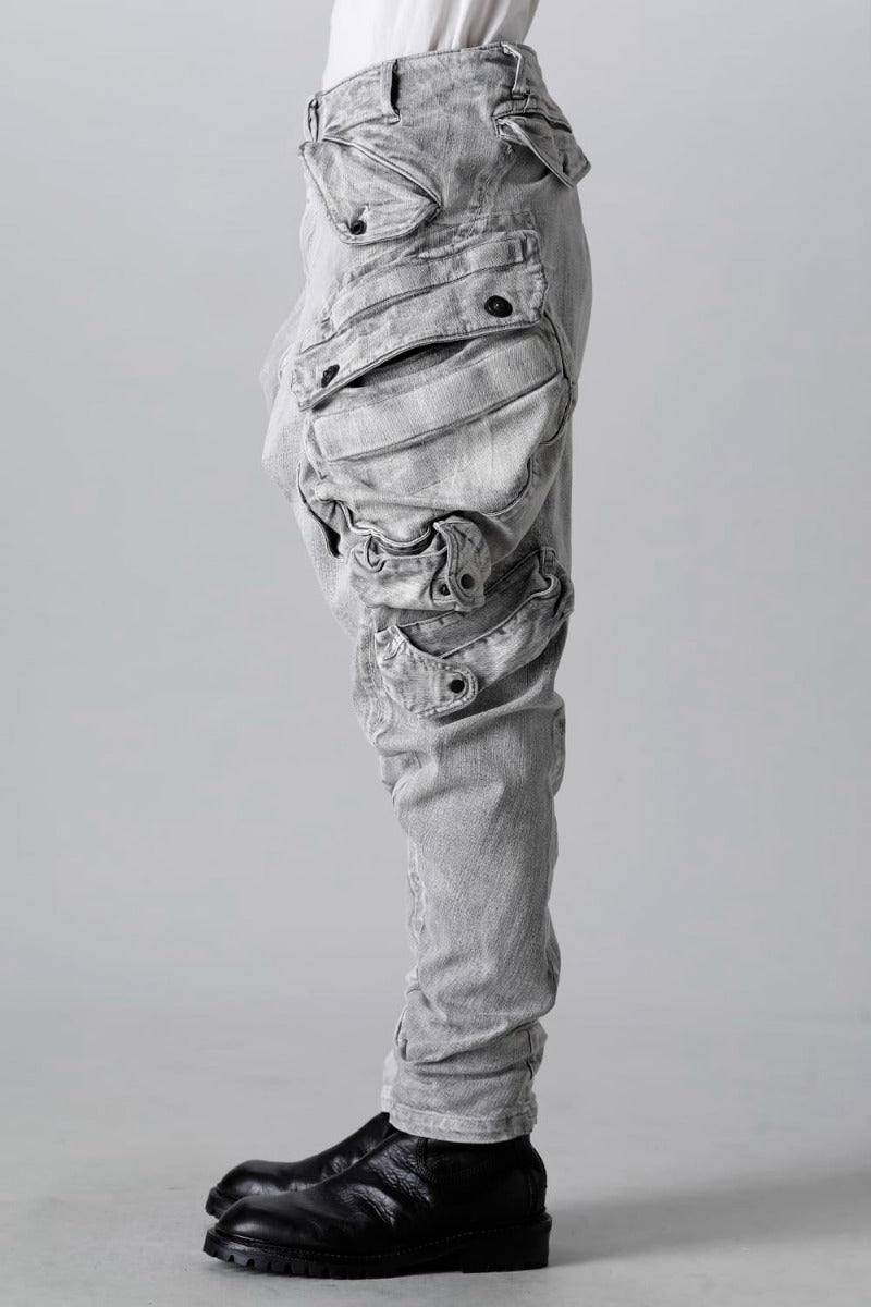 10.5oz Stretch Denim Gas Mask Cargo Pants