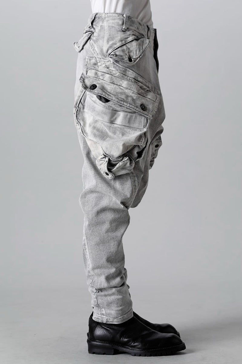 10.5oz Stretch Denim Gas Mask Cargo Pants