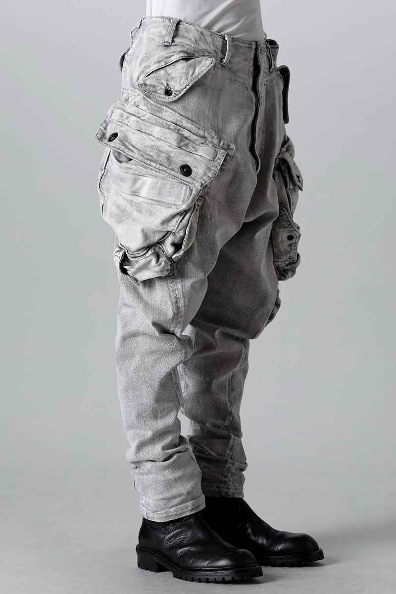 10.5oz Stretch Denim Gas Mask Cargo Pants