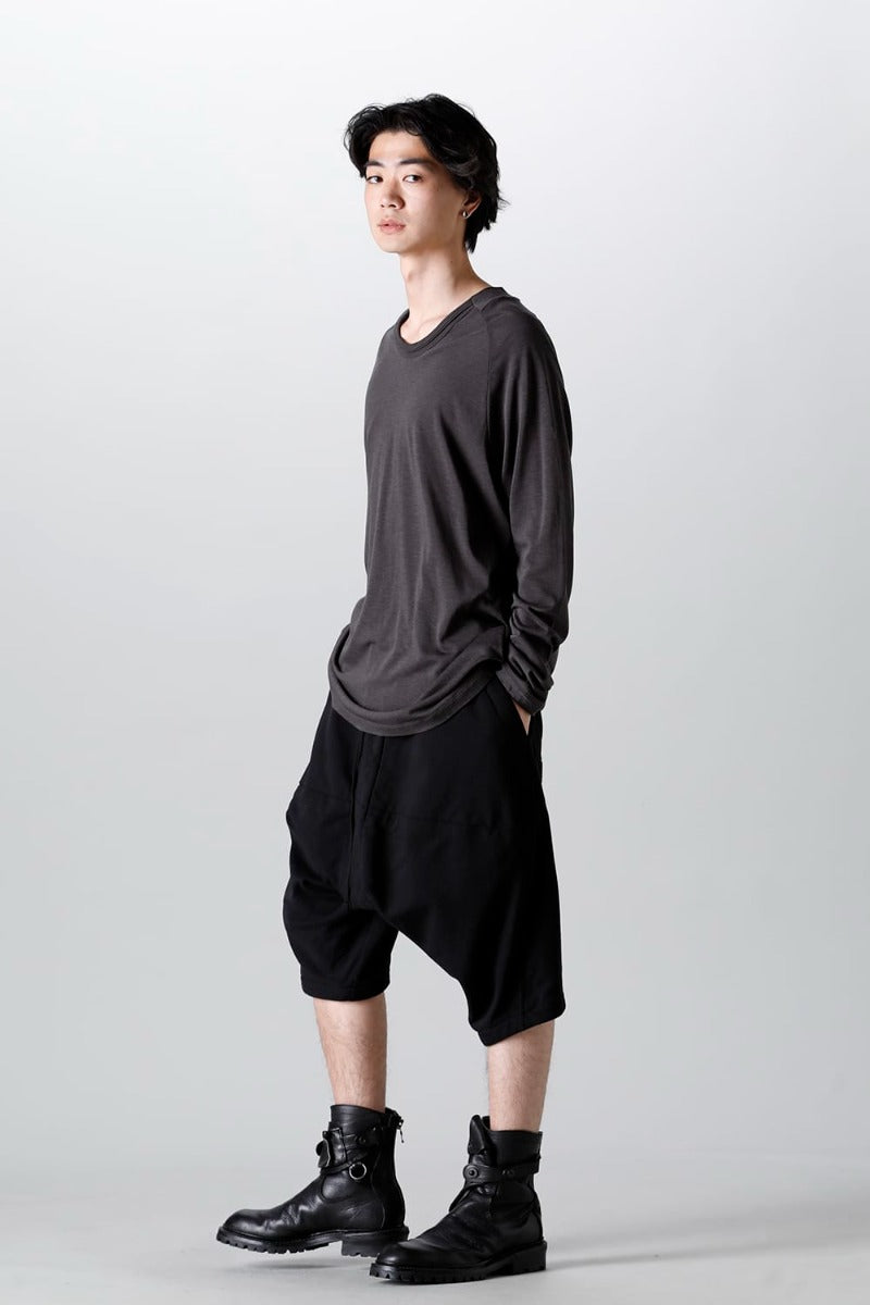 Cotton Sweat Seamed Short Pants