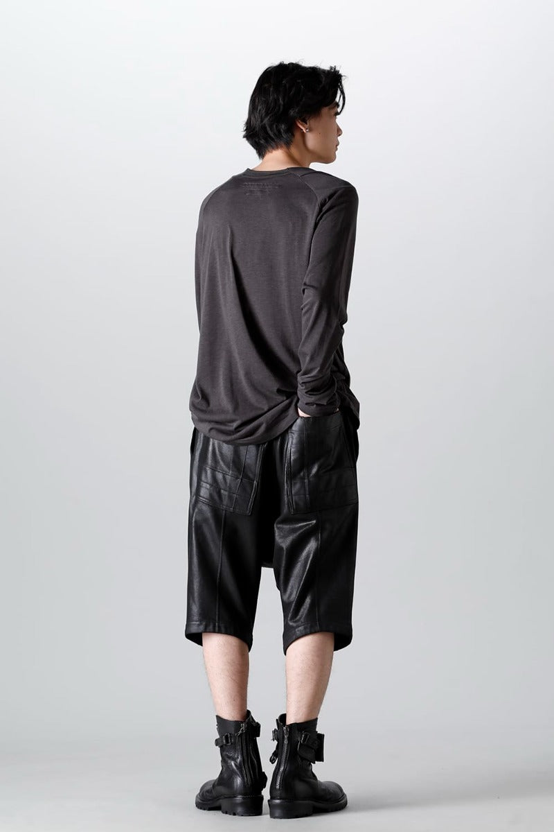 Cotton Sweat Coated Seamed Short Pants